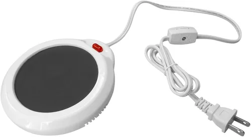 Miniatura 9 de Evelots Calentador eléctrico de tazas de escritorio, placa de calentamiento de velas, calentador de taza de café, también ideal para té caliente