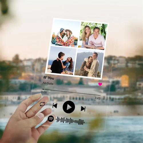 Miniatura 8 de Placa personalizada para canción de Spotify, marco de fotos personalizado, decoración artística, placa acrílica de Spotify, regalo de arte