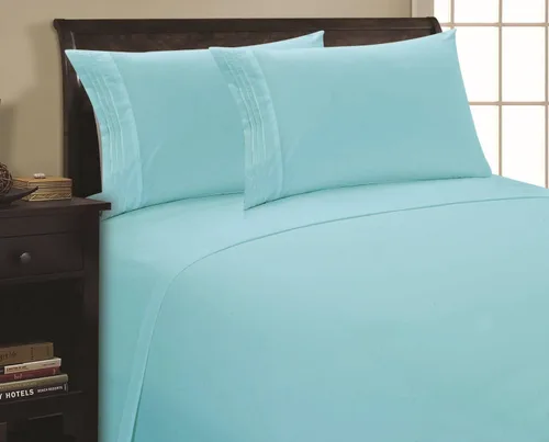 Elegance Linen Juego de sábanas de 1600 hilos, 3 líneas, calidad egipcia, lujoso, sedoso, suave, resistente a las arrugas y a la decoloración,