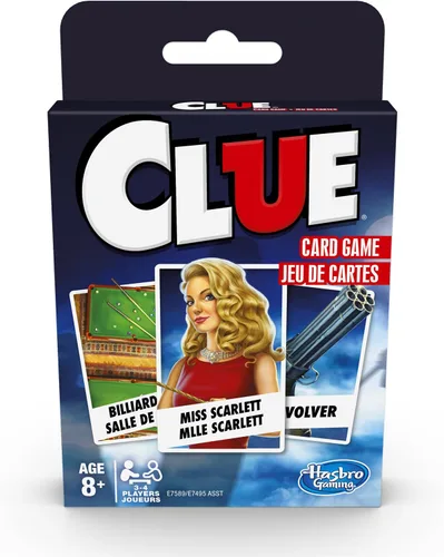 Miniatura 2 de Hasbro Gaming Juego de Cartas Clue, Juego de Estrategia para 3-4 Jugadores, Divertidas Actividades de Verano, Esenciales para Viajes de Vacaciones
