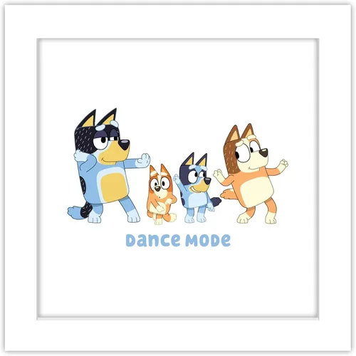 Miniatura 10 de Gallery Pops Bluey - Arte de pared de modo baile, versión enmarcada negra, 12 x 12 pulgadas, arte de pared de Gallery Pops