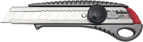 Miniatura 6 de NT Cutter - Cuchillo multiusos de agarre de aluminio fundido a presión de serie Premium Evolution PMG con bloqueo automático, hoja negra extra