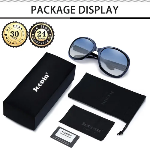 Miniatura 36 de Joopin Lentes de sol de gran tamaño para mujer, polarizados, grandes, para conducción, protección UV, grandes sombras
