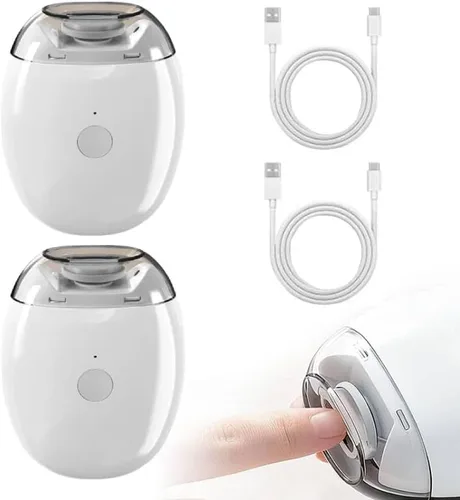 Cortaúñas eléctrico automático: recortador de uñas recargable con luz LED, herramienta de cuidado silencioso de 3 velocidades para adultos, personas