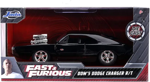Miniatura 3 de Jada Fast & Furious 1:32 Dom's Dodge Charger R/T - Coche fundido a presión, juguetes para niños y adultos