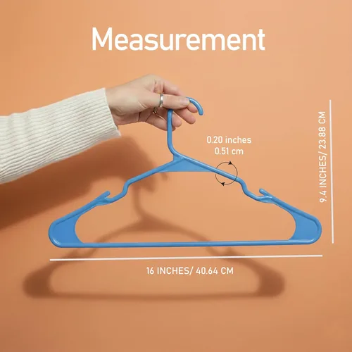 Miniatura 2 de Utopia Home Perchas de plástico paquete de 50 – Percha perfecta para ahorrar espacio – Duradera y fuerte – Organizadores de armario perfectos