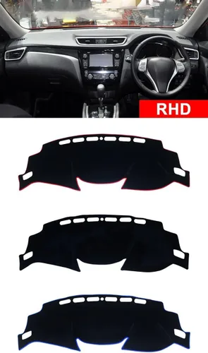 KAYJAE Cubierta de salpicadero, para Nissan para X-Trail T32 2014-2018 2019 2020, cubierta antideslizante para salpicadero, accesorios interiores