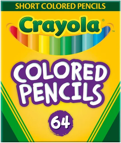 Crayola Mini lápices de colores (los colores pueden variar), suministros para colorear para niños, 64 unidades, regalo