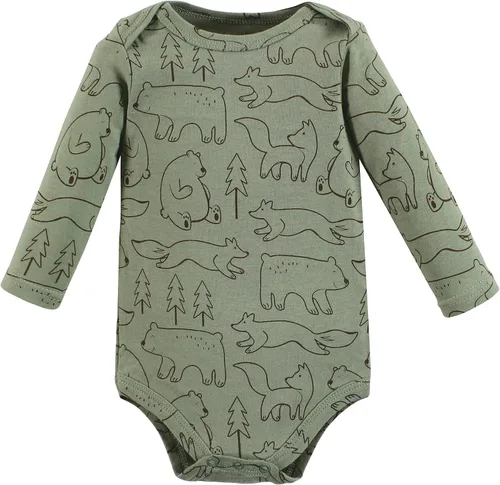 Miniatura 4 de Hudson Baby baby-boys Cotton Long-sleeve Bodysuits 5-pack