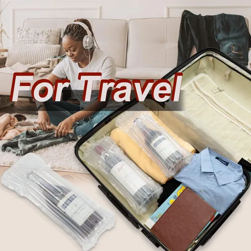 Miniatura 3 de Bolsas protectoras para botellas de vino, equipaje para viajes en avión, paquete de 18 unidades inflables, para envío de botellas de licor, embalaje