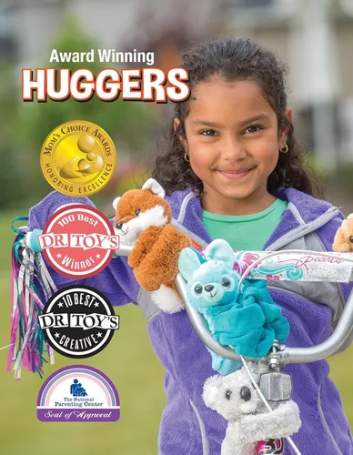 Miniatura 5 de Wild Republic Huggers - Juguete de peluche de orangután, pulsera de palmada, animal de peluche, juguetes para niños, 8 pulgadas, marrón