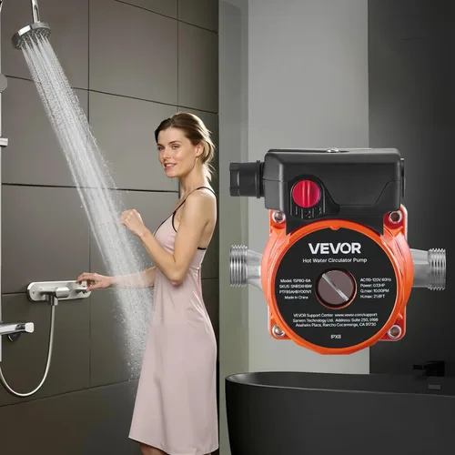 Miniatura 8 de VEVOR Bomba de recirculación de agua caliente, 10 GPM, sistema de bomba circuladora de circulación instantánea, control de 3 velocidades, 0.13 HP