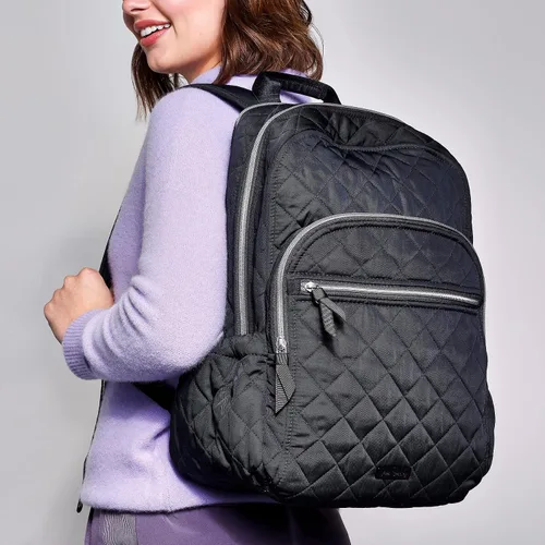 Miniatura 6 de Vera Bradley Mochila Campus de sarga de rendimiento para mujer, a cuadros, talla única