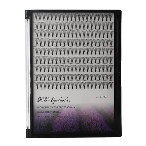 Extensiones de pestañas postizas con volumen 20D, tallo corto, rizo D, grosor de 0.003 in, pestañas postizas individuales, suaves y ligeras,