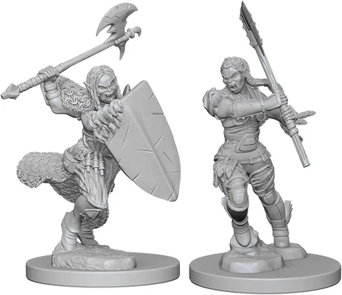 Miniatura 2 de Pathfinder Battles Deep Cuts: Bárbaro femenino medio orco
