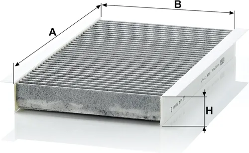 Miniatura 2 de Filtro de cabina Mann-Filter CUK 2747, con carbón activado para determinados modelos de Land Rover, paquete de de 1