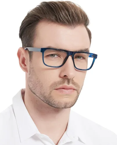 Miniatura 8 de MARE AZZURO Gafas de lectura grandes retro para hombre, lectores ligeros 1.0 1.25 1.5 1.75 2.0 2.25 2.5 2.75 3.0 3.5 4.0 5.0 6.0