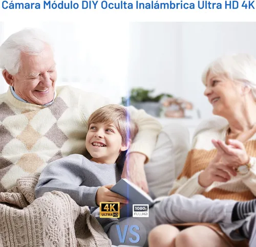 Miniatura 5 de Minicámara real Full 4K-HD, módulo de bricolaje con control remoto inalámbrico, cámara de seguridad para niñera con detección de movimiento