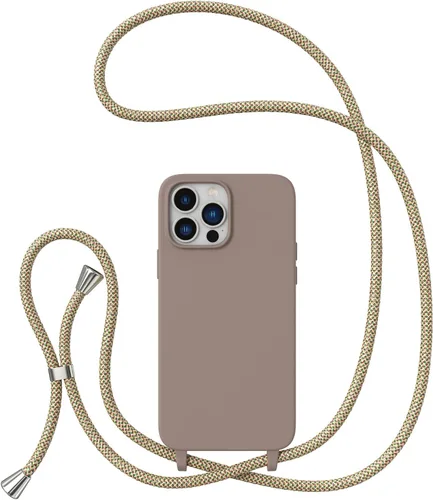 Miniatura 23 de ZTOFERA Funda Crossbody para iPhone 15 Pro con Correa de Cordón Ajustable, Funda Suave de Silicona Líquida para iPhone 15 Pro 6.1 pulgadas - Rosa