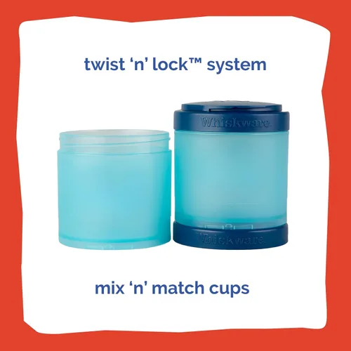 Miniatura 3 de Whiskware - Marvel - Paquete de aperitivos apilables, 2 1/3 tazas, personaje del Capitán América Captain America