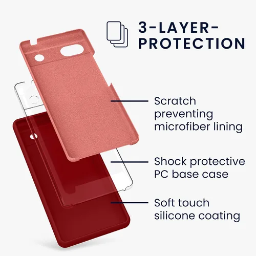 Miniatura 68 de kwmobile Funda Compatible con Google Pixel 6 Pro - Funda de teléfono de silicona TPU con acabado suave - Azul Arrecife