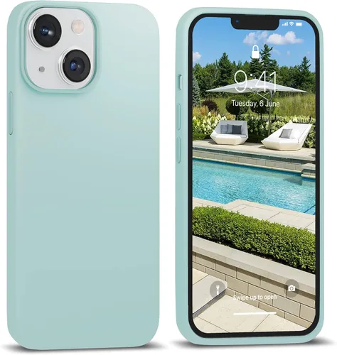Miniatura 14 de IceSword Funda compatible con iPhone 13 Mini, color morado clavo, fundas de silicona para teléfono, ultra delgada, protección a prueba de golpes