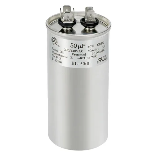 Miniatura 17 de Condensador de CA 45+5 uF 45/5 MFD ±6% 370V/440VAC CBB65 Condensador de arranque circular de doble funcionamiento para bomba de calor, aire
