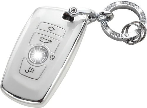 Miniatura 25 de YO&YOYE Funda para Llavero de TPU con Anillo para Llaves
