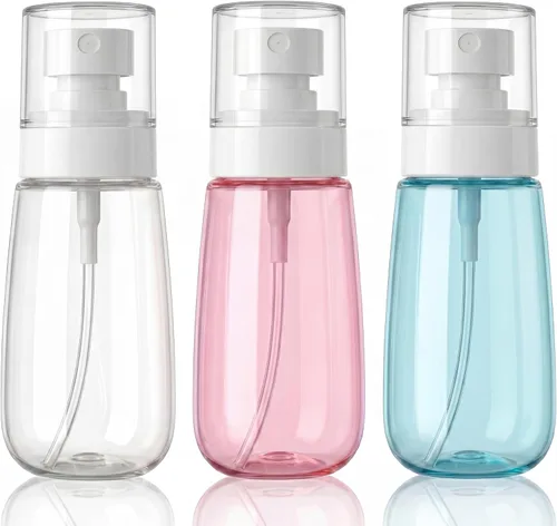 Miniatura 15 de Paquete de 3 botellas pequeñas de espray de 1 onza transparente, mini botellas de espray de niebla fina, recipientes portátiles vacíos recargables