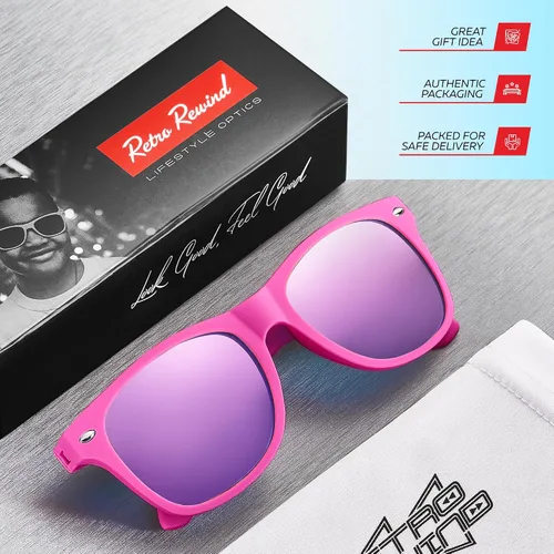 Miniatura 61 de Retro Rewind Lentes de sol para niños y niñas de 3 a 12 años, inastillables, UV400, lentes de sol para niños pequeños