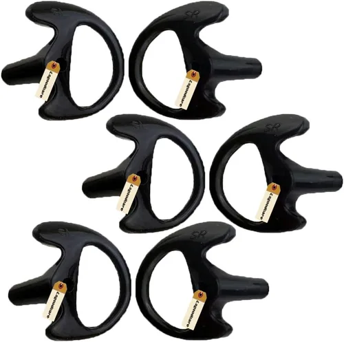 Lsgoodcare - Molde de oído de repuesto para radio bidireccional para tubo de bobina acústica, color negro, por Lsgoodcare (tamaño pequeño, paquete