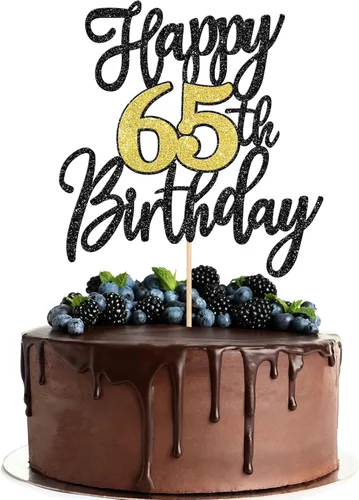 Miniatura 17 de 1 pieza de decoración para pastel de feliz cumpleaños número 30, negro dorado con purpurina, brindis por 30 años, palillo para pastel de cumpleaños