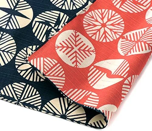 Miniatura 2 de Furoshiki - Tela tradicional japonesa – Paño de envoltura, extra grande, 40.9 x 40.9 pulgadas, 100% algodón, hecho en Japón, reversible Honjien