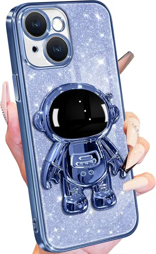 Miniatura 12 de Buleens Funda para iPhone 13 Pro Astronauta, Fundas Transparentes para iPhone 13 Pro con Papel Brillante y Soporte de Astronauta, Mujeres Niñas Rosa