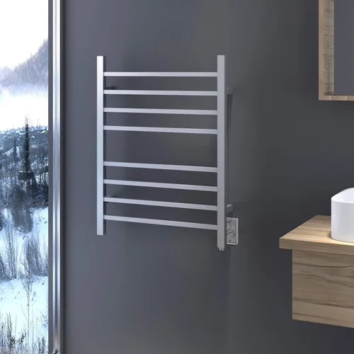 Miniatura 9 de HEATGENE Calentador de toallas, calentador de toallas calentado, calentador de toallas eléctrico montado en la pared/enchufable para baño, toalleros