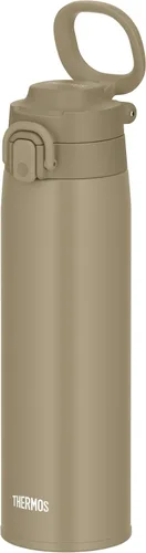 Thermos JOS-750 BE - Taza portátil aislada al vacío con lazo de transporte, 25.5 fl oz (25.4 fl oz), color beige