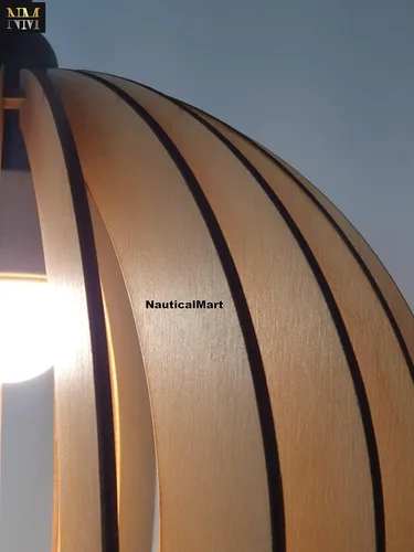 Miniatura 5 de Lámpara colgante de madera Iluminación colgante Lámpara de madera moderna Lámpara colgante Lámpara moderna de mediados de siglo Pantalla