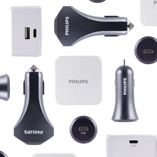 Miniatura 7 de Philips Cargador de coche USB C de 27 W, adaptador de carga USB para encendedor de cigarrillos, cargador de teléfono para iPhone 16 Series, 15