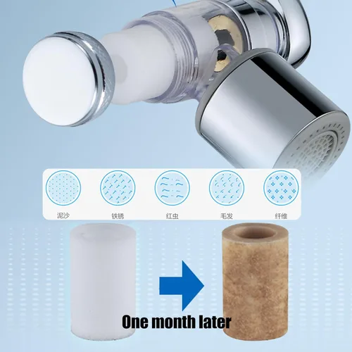 Miniatura 6 de 5 unidades de filtro de agua aireador extensor de grifo, anillos de filtro de cerámica, grifo de filtro universal contra salpicaduras, mejora