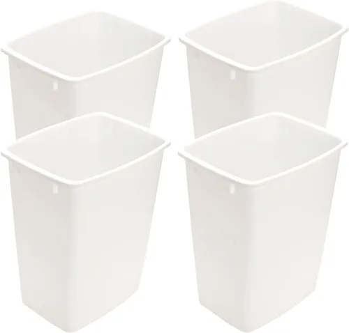 Miniatura 7 de Cubo de basura de plástico – 35 cuartos (9 galones) – Cubo de basura interior para cocina, hogar, oficina y uso comercial – Cubo grande de Gris