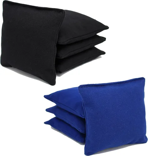 Miniatura 6 de Bolsas de cornhole con regulación ACA de Donkey Sports (personalizable) Juego de 8. Relleno de maíz. - Negro/Violeta