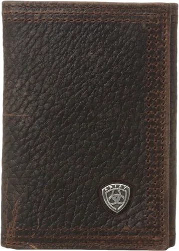 Miniatura 3 de Ariat Billetera Rowdy Trifold marrón para hombre, Marrón