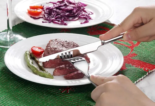 Miniatura 4 de Artaste Rain II - Cuchillo de cena forjado de acero inoxidable 18/10, juego de 12, 9.5 pulgadas
