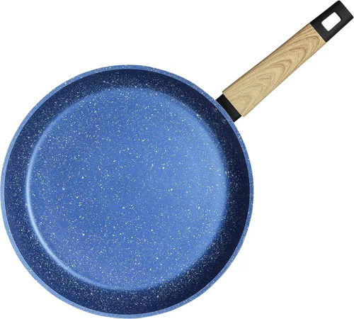 Miniatura 3 de Sartén antiadherente de granito de 12 pulgadas para tortilla (compatible con inducción) (azul océano)