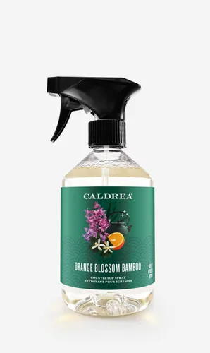 Miniatura 16 de Caldrea Limpiador en aerosol para encimeras multisuperficie, fabricado con extracto de proteína vegetal, aroma Neroli de sal marina, 16 onzas