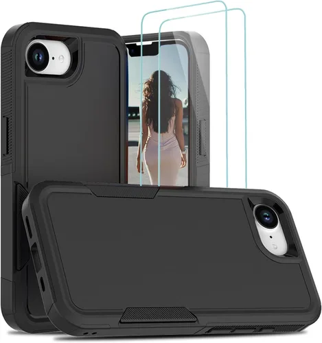 Miniatura 174 de Jeylly Funda para iPhone SE/Funda para iPhone 5S, Exterior de Plástico Duro que Absorbe Golpes + Interior de Silicona de Goma Defensor contra