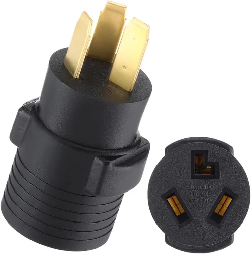 Miniatura 9 de Kanayu Adaptador de Secadora de 30 Amperios Compatible con Nema 6-50p a 10-30r Adaptador de Enchufe Macho de 3 Clavijas a Receptáculo Hembra de 3