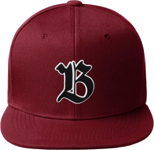 Miniatura 593 de Daxton Gorra clásica con visera de billete plano con letras del alfabeto inglés antiguo de la A a la Z
