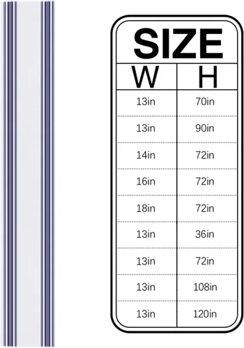 Miniatura 6 de Nautical Navy Blue Vertical Striped Table Runner Dresser Scarves, 13x36In Non-Slip Rectangular Table Dress Scarf White Kitchen Dinner Tables Decor