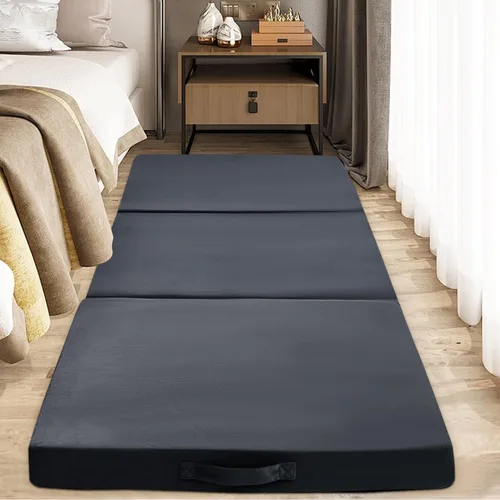 BALAPET Almohada plegable de espuma viscoelástica suave para el suelo, almohada plegable de 3 piezas con asa, ideal para meditación, jugar, yoga,